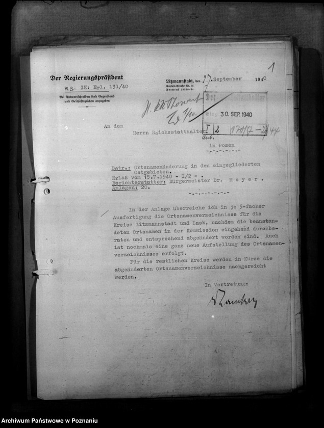 Obraz 5 z jednostki "Ortsnamenänderung - Kreis Lask (Łask)"