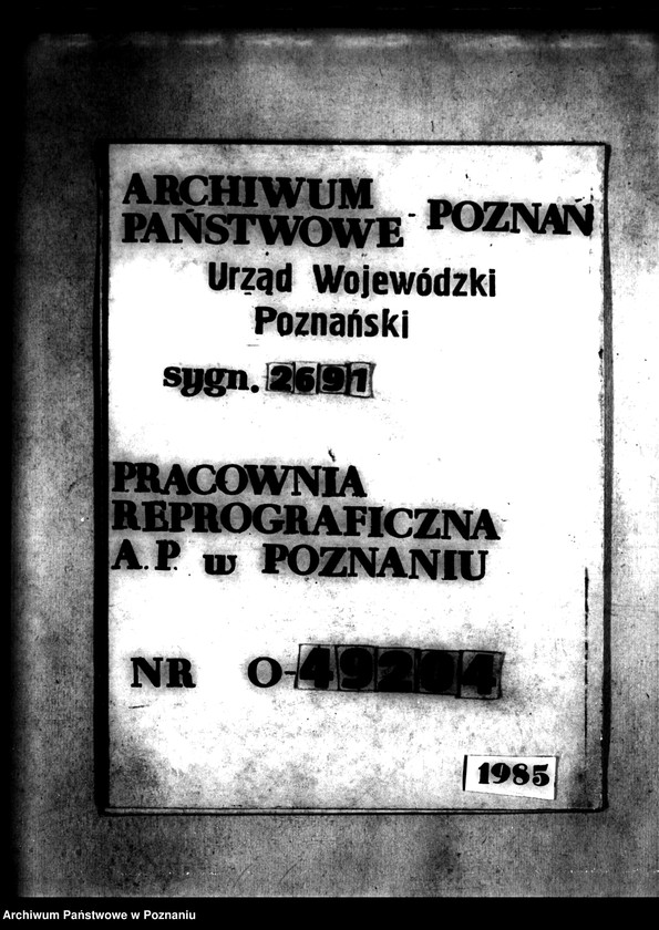 Obraz 1 z jednostki "Tymczasowy rejestr pomiarowy części majątku Przygodzice powiatu ostrowskiego"