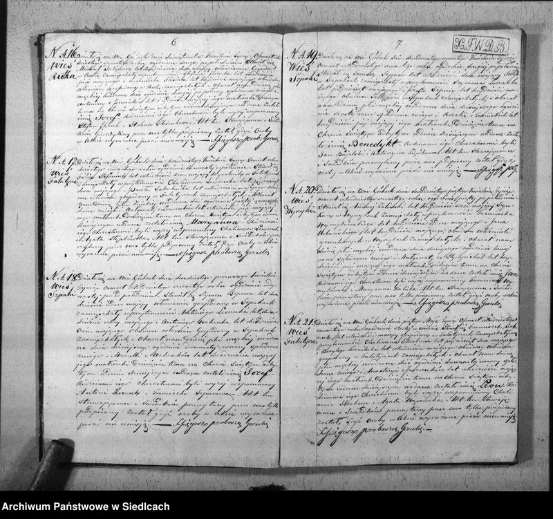 Obraz 6 z jednostki "Akta urodzin, małżeństw, zgonów"
