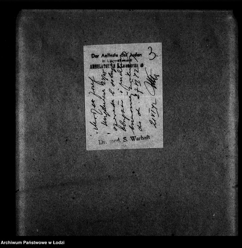 Obraz 6 z jednostki "Gerberei Abteilung [Zasiłki chorobowe dla pracowników wydziału, zaświadczenia lekarskie, listy pracowników]"