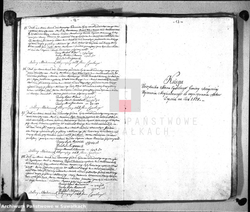 image.from.unit.number "Duplikat akt cywilnych urodzonych, zaślubionych i zmarłych wyznania mojżeszowego okręgu Sereje na rok 1827"