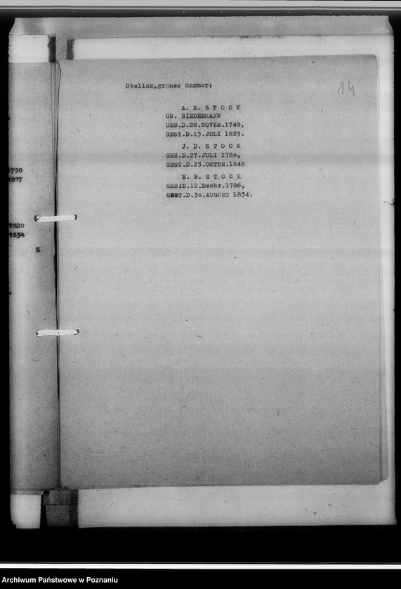 Obraz 18 z jednostki "Deutsch-evangelischer Friedhof Posen, Halbdorfstrasse [opis nagrobków, napisy]"