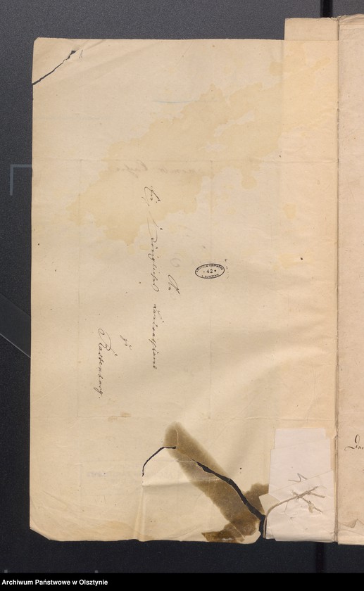 image.from.unit.number "Dismembrationssachen des Bauerngrundstück Neu Rosenthal Nr 38 zwecks Kenntnisnahme des Abgaben Regulirungs Plan durch der Mitglieder des Kirchen Kollegium und Schulvorstan."
