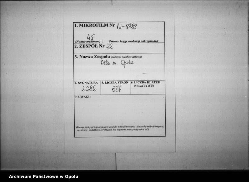 Obraz 2 z jednostki "Acta des Magistrats zu Oppeln betreffend Anträge auf Errichtung neuer Schankanlagen"