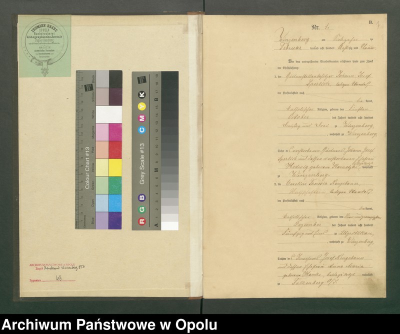 image.from.unit.number "Heiraths-Haupt-Register Standesamts Winzenberg pro 1889"