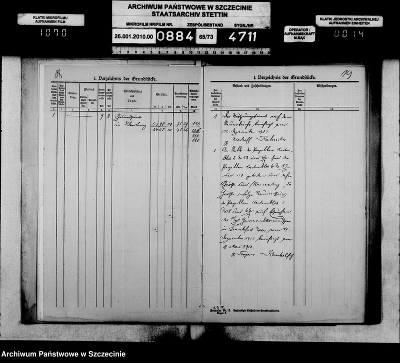 image.from.unit.number "Besitzfestigung des Grundstücks des Landwirts Erwin Müller in Kleschinz Kreis Stolp"