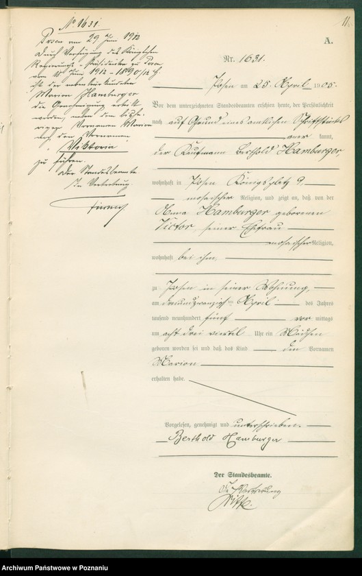 Obraz 13 z jednostki "Księga miejscowa urodzeń tom IV"