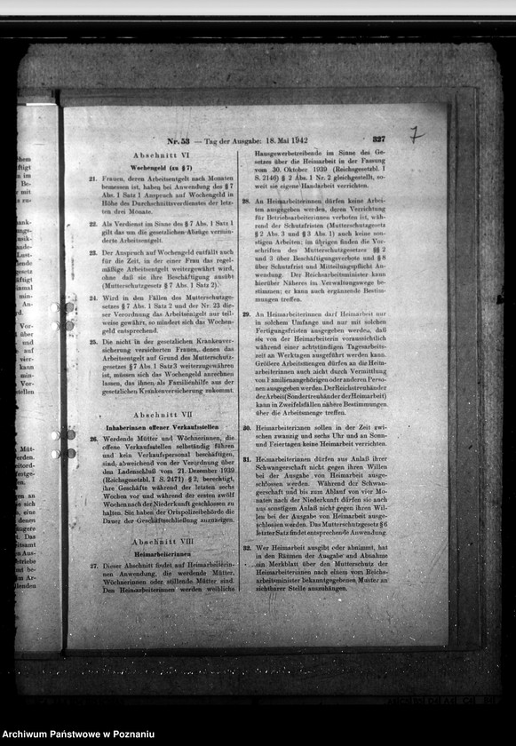 Obraz 11 z jednostki "Mutterschutz vom 17. V. 1942."