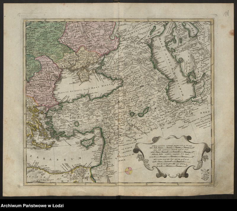 Obraz 20 z jednostki "Geographischer Atlas besteherd in 44 Land-Karten worauf alle Theile des Erd-Grenses vorgestellet werben. Auf Befehl der Königlischen Academie der Wissenschaften, Berlin 1750"