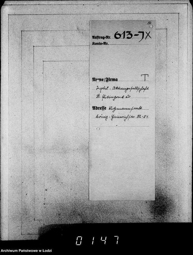 Obraz 20 z jednostki "J[uden] 611-625 [Wnioski Żydów z Getta o zwrot należności za pracę lub towar wzięty na kredyt]"