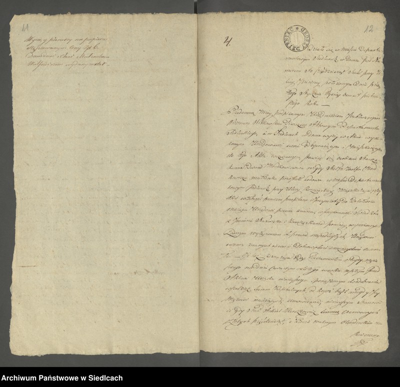 Obraz 10 z jednostki "Volumen 6ty. Księga Isza z roku 1815 [Akta notarialne od numeru 1 do numeru 174]"