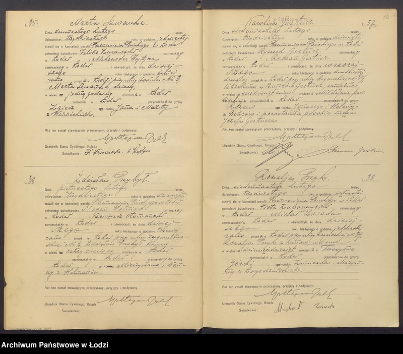 Obraz 12 z jednostki "Akta zgonów"