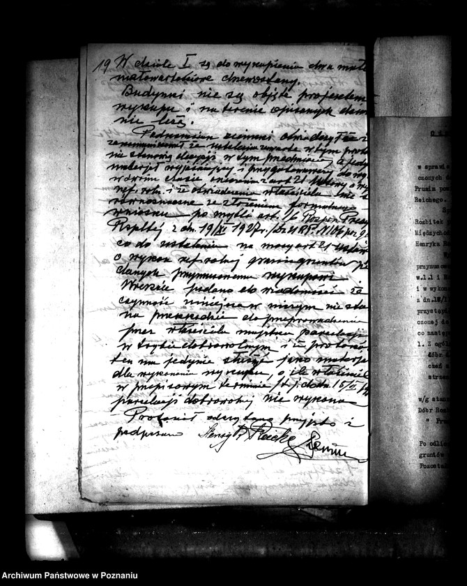 Obraz 20 z jednostki "Majątek Rozbitek-Prusim powiatu międzychodzkiego przymusowy wykup Henryk Reiche"