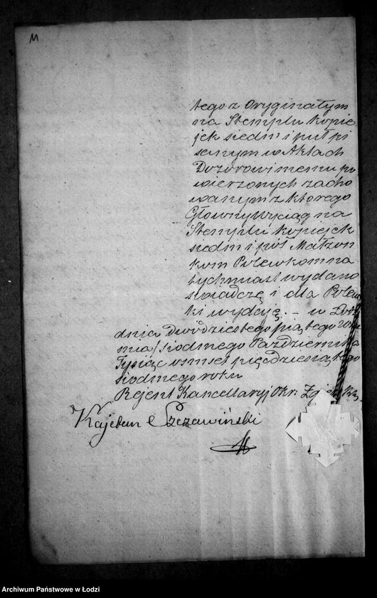 Obraz 15 z jednostki "Akta tyczące się ustanowienia opieki nad nieletnimi Adolfem, Juliuszem i Karoliną rodzeństwem Poleka po zmarłej Rozalii z Dyznerów Polewce"