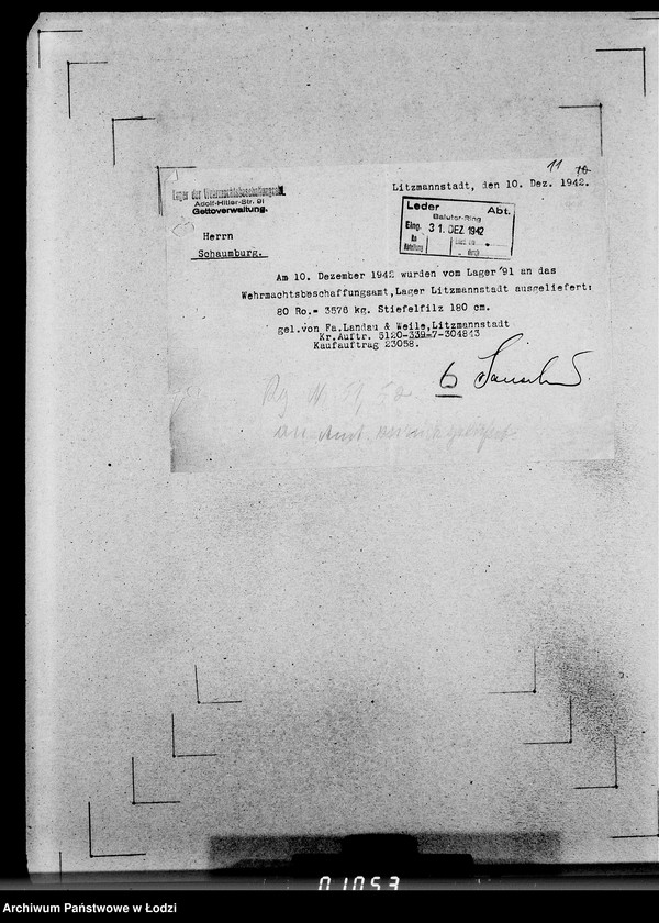 Obraz 15 z jednostki "339 Filzstiefel. Auslieferung"