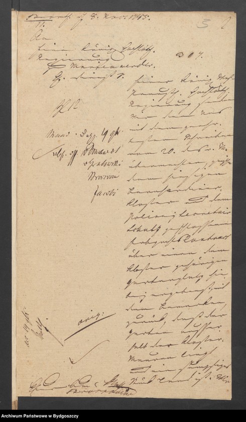 image.from.unit.number "Acta Camere von den Grundstücken des Bernhardiner Kloster zu Bromberg"