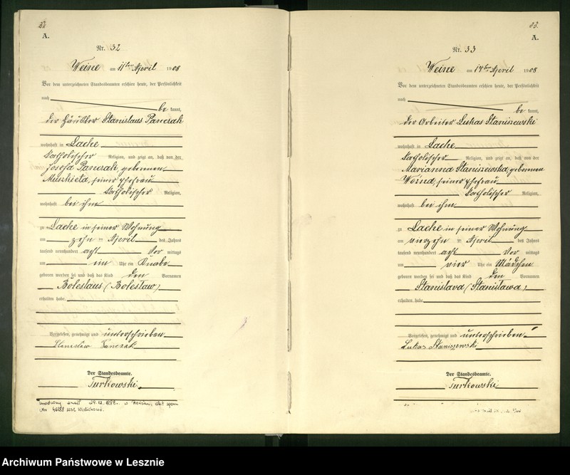 Obraz 19 z jednostki "[Księga urodzeń]"