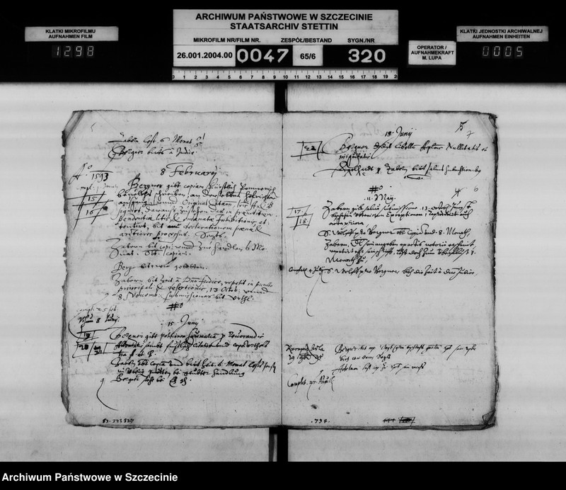 Obraz 6 z jednostki "Karsten v. Köller S.A. zu Kantreck / Katherina geb. V. Paulsdorf, Witwe Eggerts v. Kleist zu Kantrack, dann Gattin Joachims v. Kleist zu Nemrin: Herausgabe dr zu Kantreck gehörigen Urkunden, Siegel, Register, Wafen u.a. Vol.I."