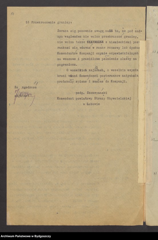 image.from.unit.number "Komenda Powiatowa Lubawa ZSO. Rozkazy komendy [obsada stanowisk, organizacja]"