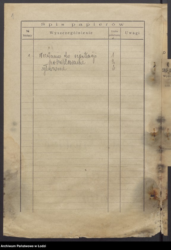 Obraz 3 z jednostki "Mozes Grinsberg - sprzedaż towarów manufakturowych"