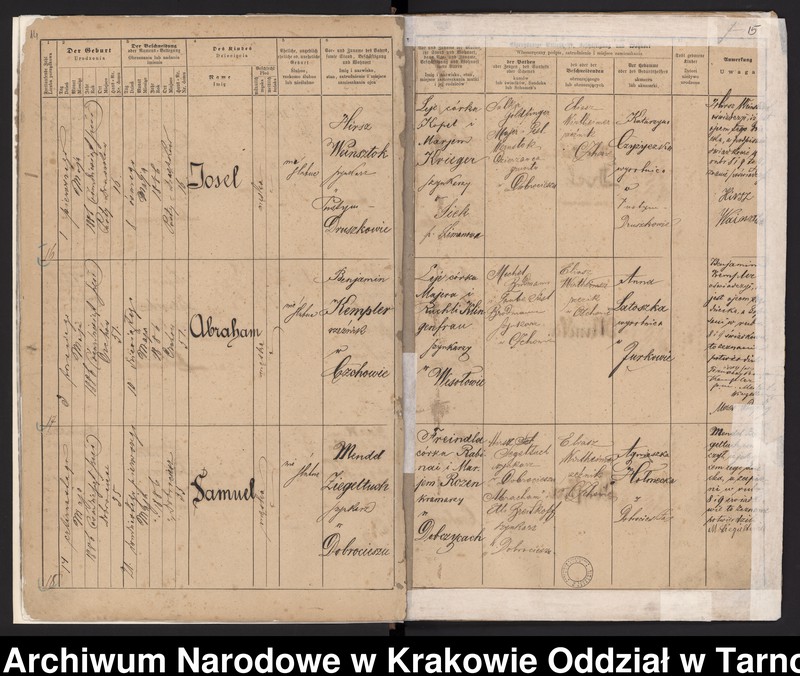 Obraz 11 z jednostki "Księga urodzeń"