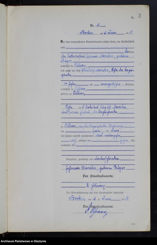 image.from.unit.number "Sterbe-Neben-Register Nr 1 - 16 [ Księga zgonów - wtóropis ]"