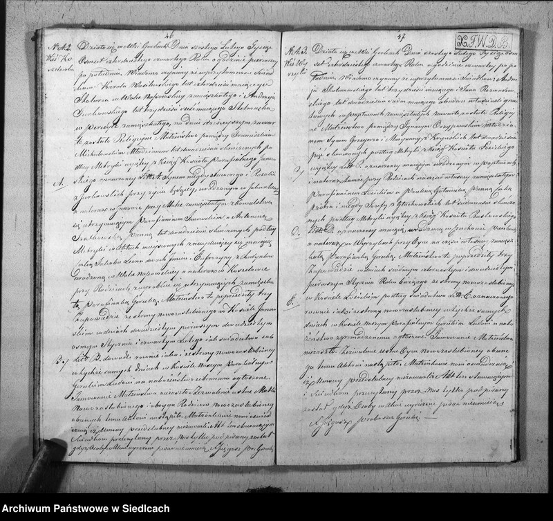 Obraz 19 z jednostki "Akta urodzin, małżeństw, zgonów"