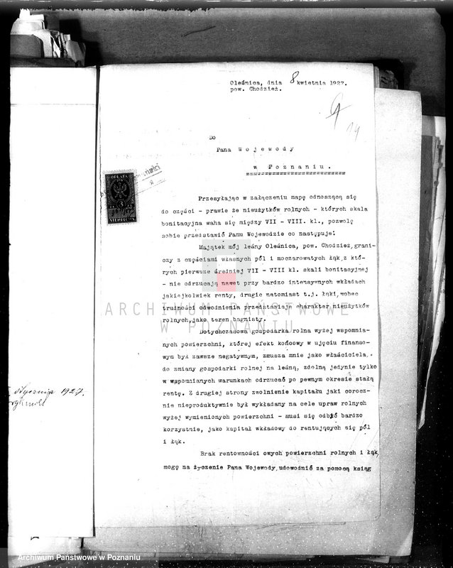 Obraz 18 z jednostki "Majętność leśna Oleśnica w powiecie chodzieskim"