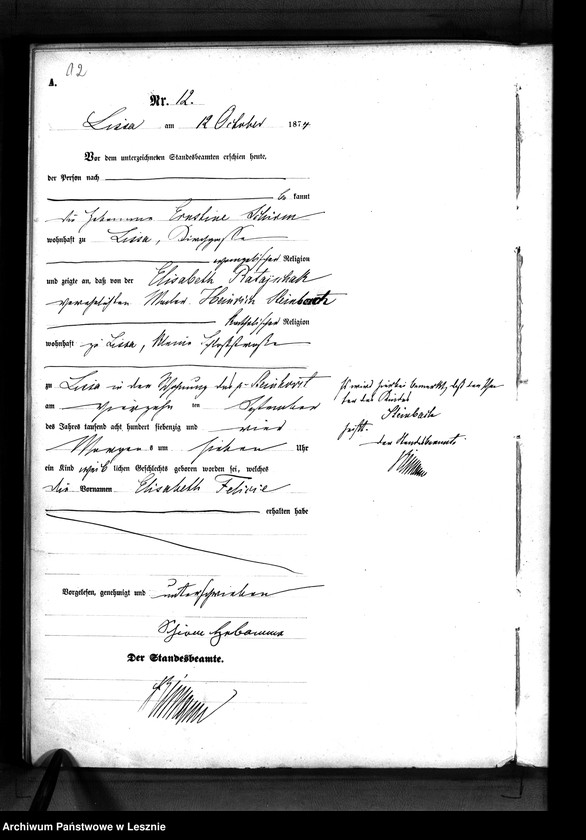 Obraz 15 z jednostki "[Księga urodzeń - miasto]"