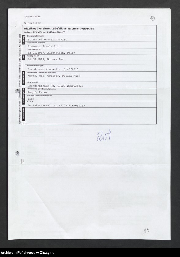 image.from.unit.number "Akta zbiorcze urodzeń z 1917 roku"