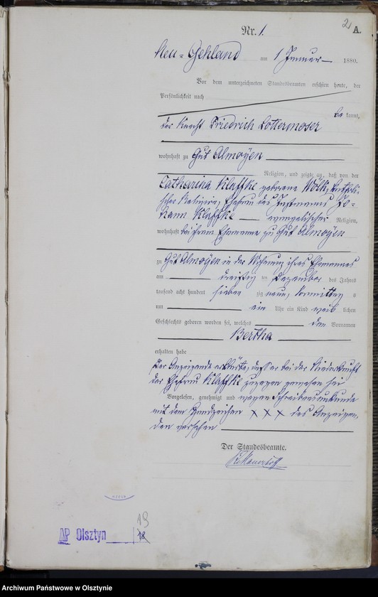 image.from.unit.number "Geburts-Haupt-Register Nr 1 - 78"