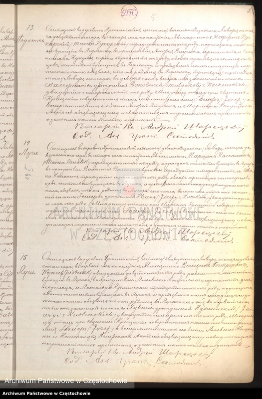 Obraz 8 z jednostki "[Duplikaty akt urodzeń, małżeństw i zgonów z roku 1900]"