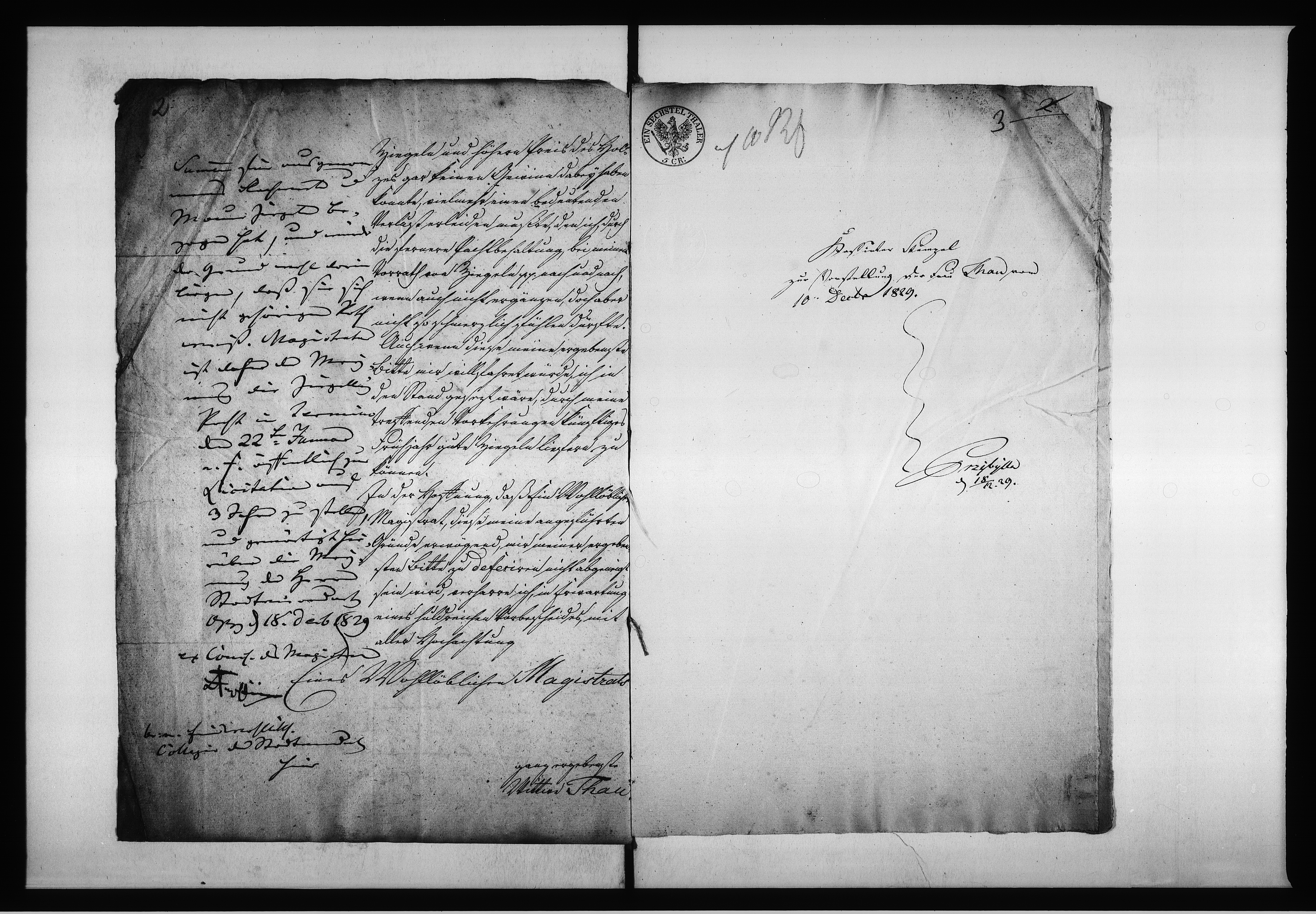 Obraz 6 z jednostki "Acta des Magistrats zu Oppeln von Verpachtung der Stadt Ziegeley Vol. IV de anno 1829 - 1836"