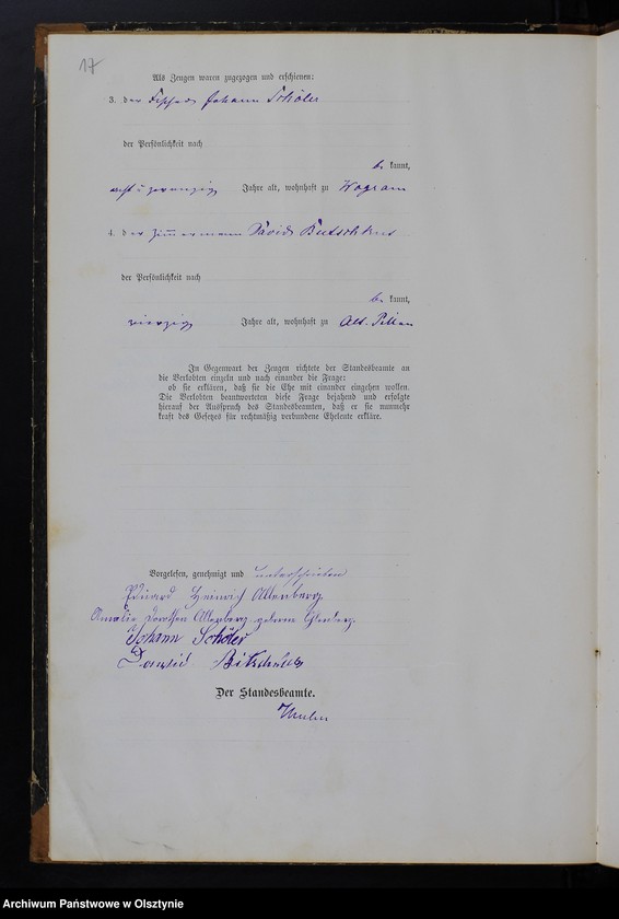 image.from.unit.number "Heiraths-Haupt-Register Tom I,Nr 1 - 29"