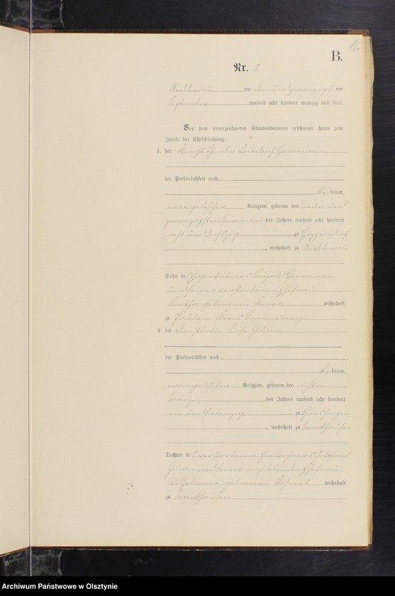 Obraz 18 z jednostki "Heiraths-Neben-Register Nr 1 - 17"