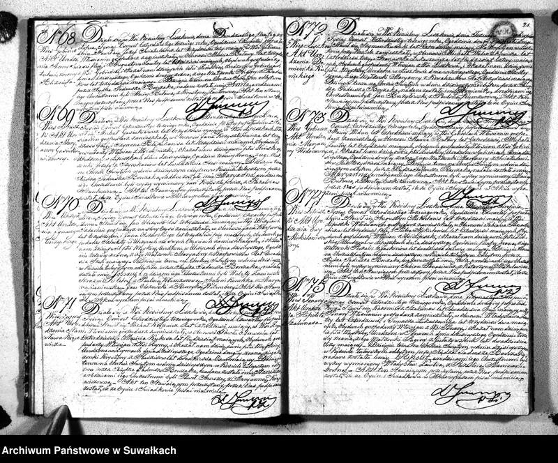 image.from.unit.number "Księga Duplikat Urodzonych Umarłych i Zaślubionych Parafii Liszkowskiey w Obwodzie Seyneńskim Guberni Augustowskiey na Rok 1843"