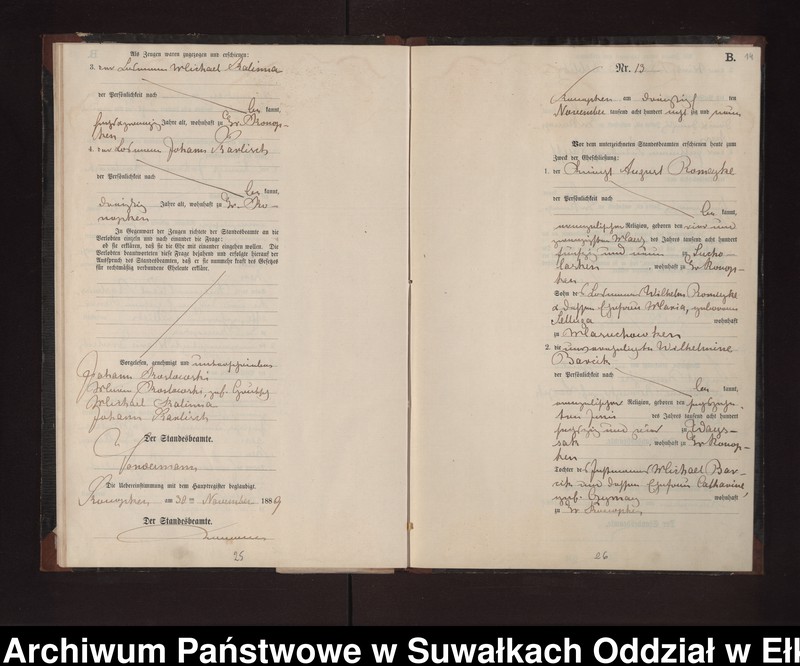 image.from.unit.number "Heiraths-Neben-Register des Preussischen Standes-Amtes Gr. Konopken Kreis Loetzen"