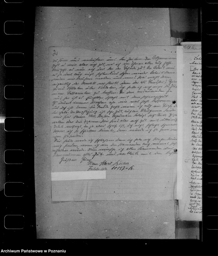 Obraz 6 z jednostki "Korespondencja z powołanymi do wojska pracownikami urzędu namiestnika"