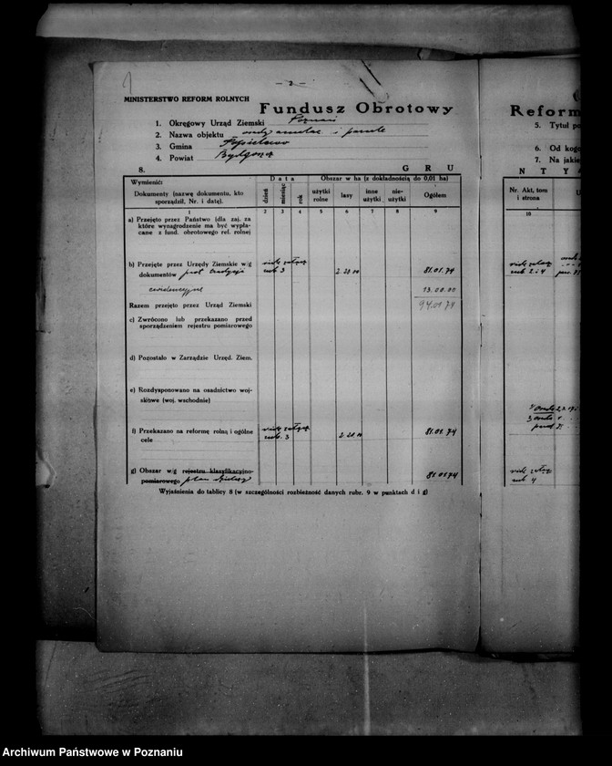 Obraz 5 z jednostki "/Wykaz szacunku przyjęcia dla państwowych nieruchomości ziemskich rozparcelowanych przed 1932/"