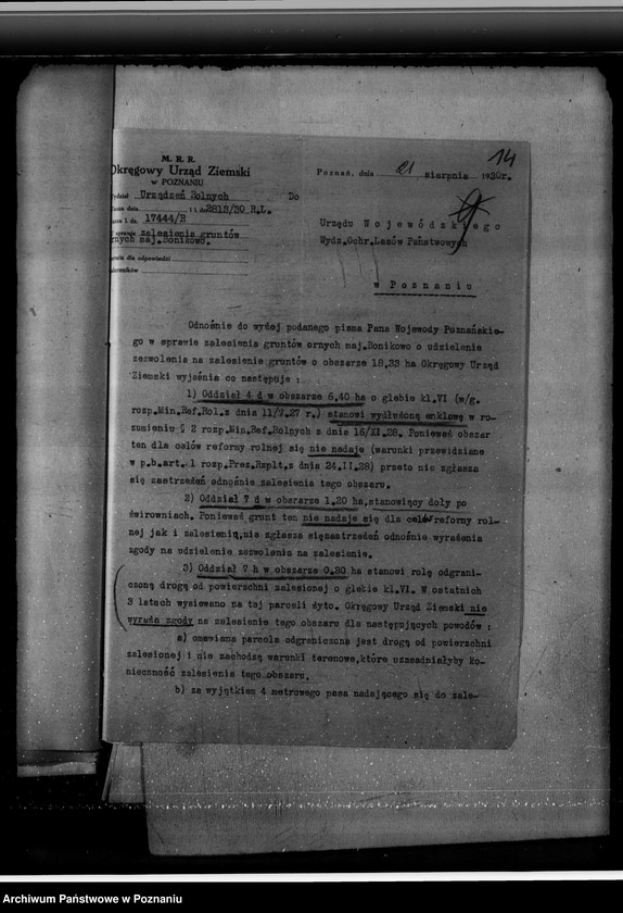 Obraz 18 z jednostki "Majętność leśna Bonikowo powiat kościański"