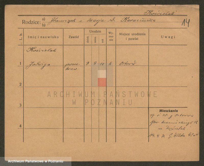 image.from.unit.number "Kościelak - Kosicki (żonaci, wdowy)"