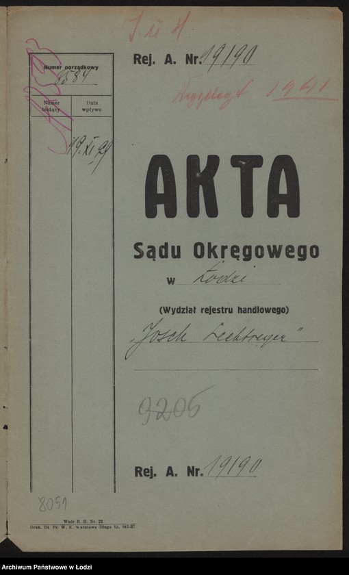 Obraz 2 z jednostki "Josek Lechtreger – sprzedaż gotowych ubiorów"