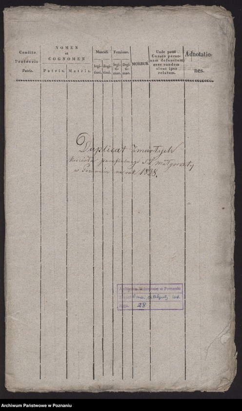 Obraz 2 z jednostki "Spis zgonów"