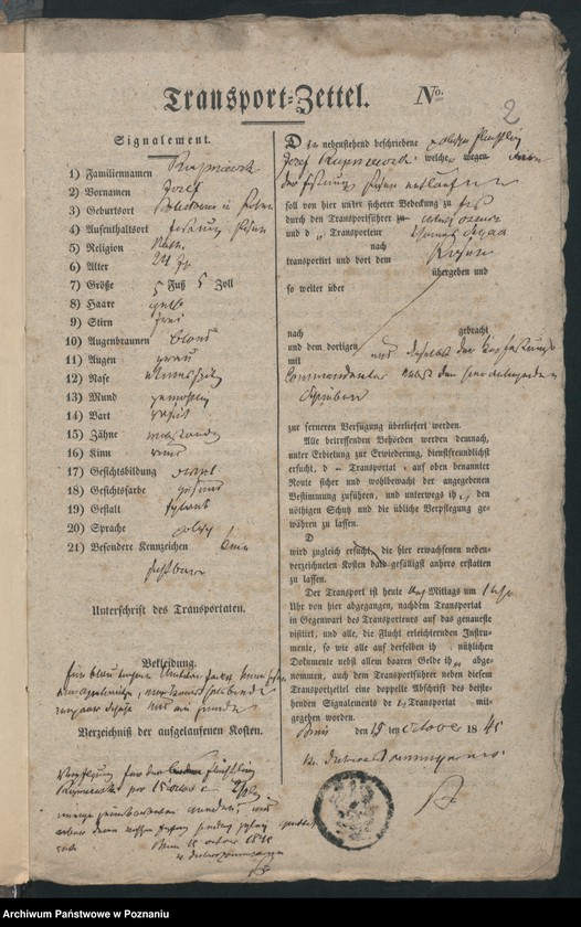 Obraz 6 z jednostki "A. betr. Ludwig Runiewski alias von Zakrzewski"