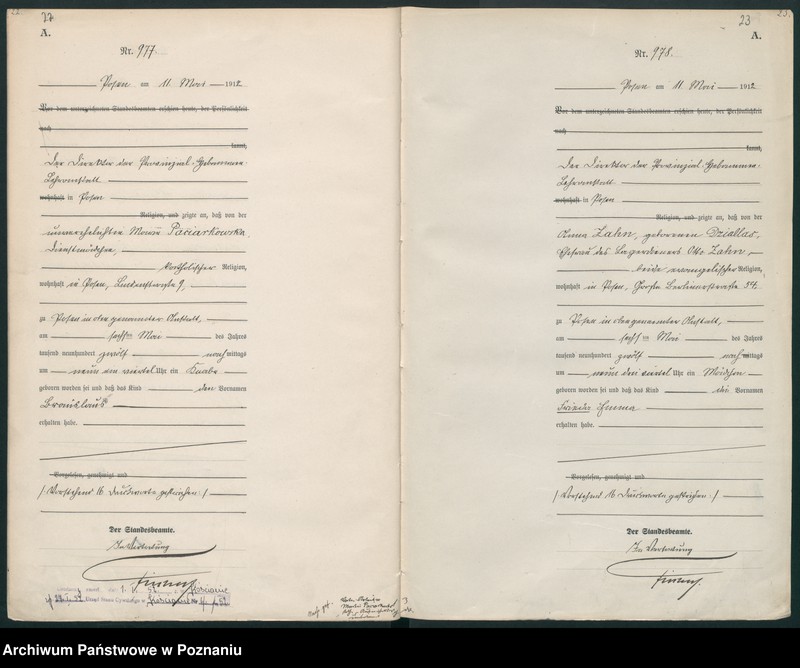 Obraz 14 z jednostki "Księga miejscowa urodzeń tom III [Rejestr główny urodzeń]"