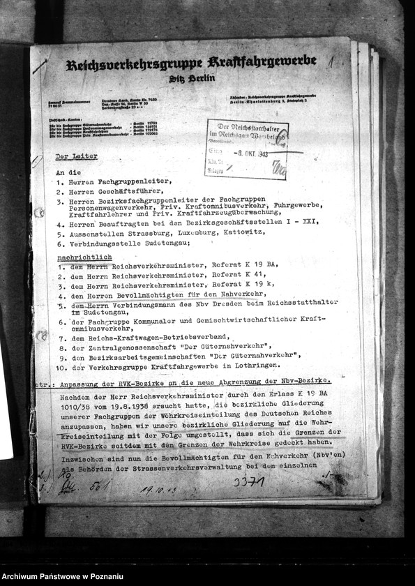 Obraz 5 z jednostki "Ausbildung von Führerscheinanwärtern für die Klasse 2. Beschlagnahme polnischer Fuhrunternehmen. Schmiede in Verkehrsbetrieben."