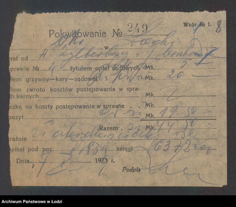 Obraz 10 z jednostki "A. Zylberberg i s-ka – sprzedaż dykt i fornitów"