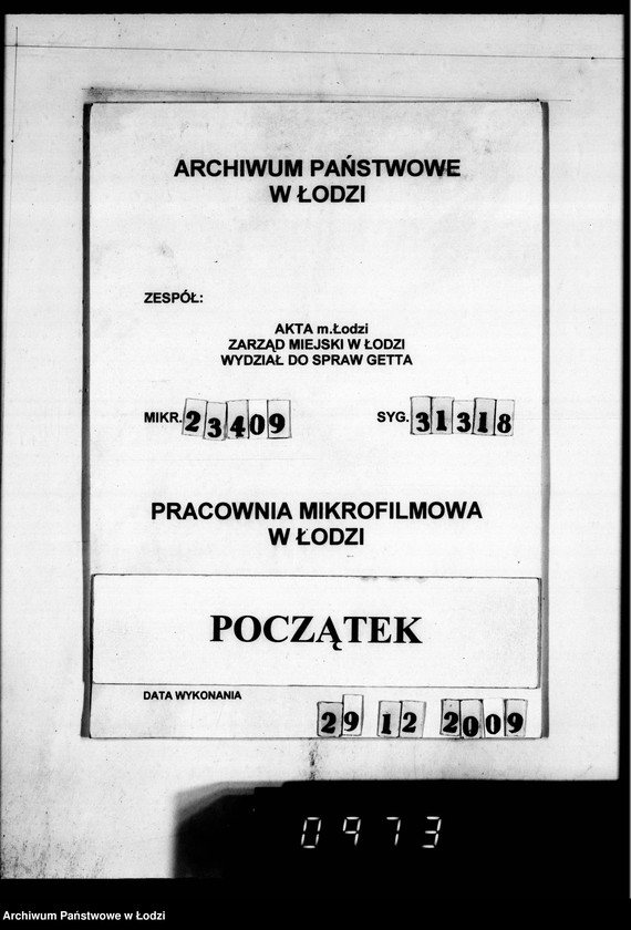 Obraz 1 z jednostki "Post an den Ältesten der Juden D.W.H.[Korespondencja dotycząca różnych prac w Getcie]"