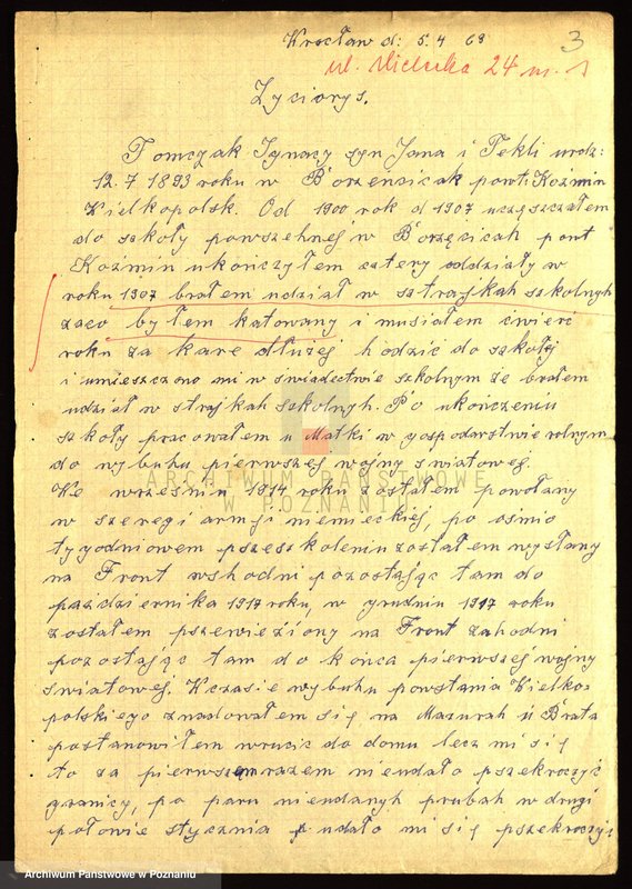 Obraz 17 z jednostki "Życiorysy powstańców wielkopolskich: T - tom ll /Tomczak Franciszek - Tyrakowski Franciszek/."