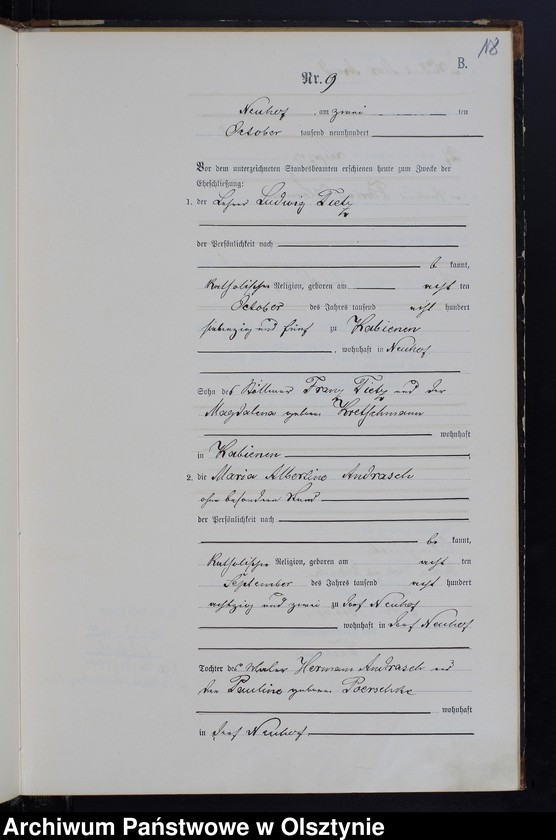 image.from.unit.number "Heiraths-Haupt-Register Nr 1 - 20"